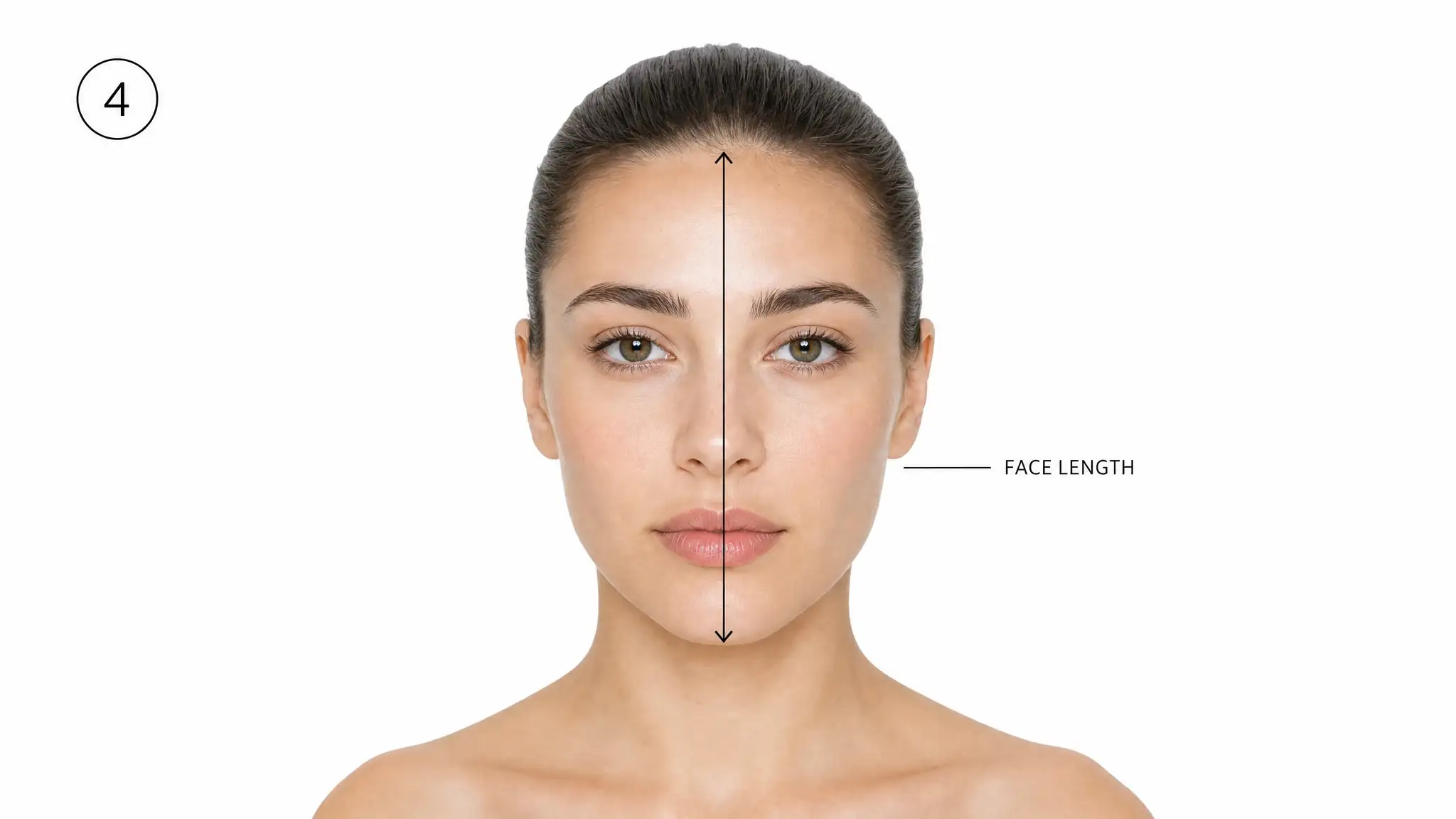 Measuring face length