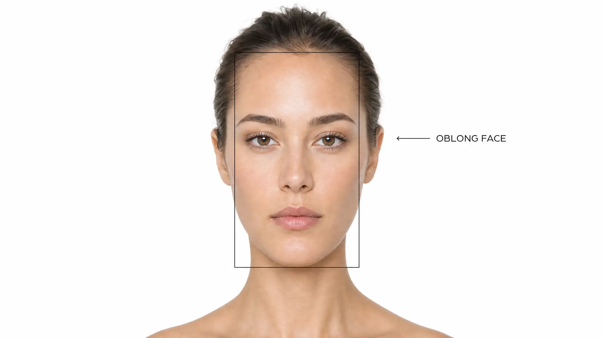 Oblong face shape