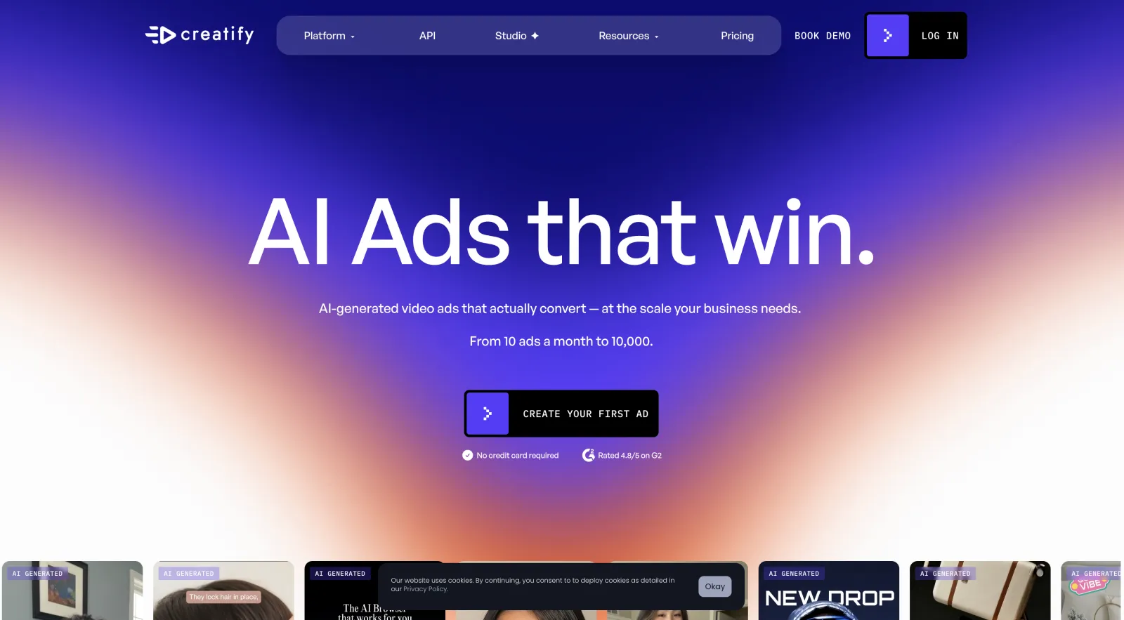 Creatify AI avatar generator