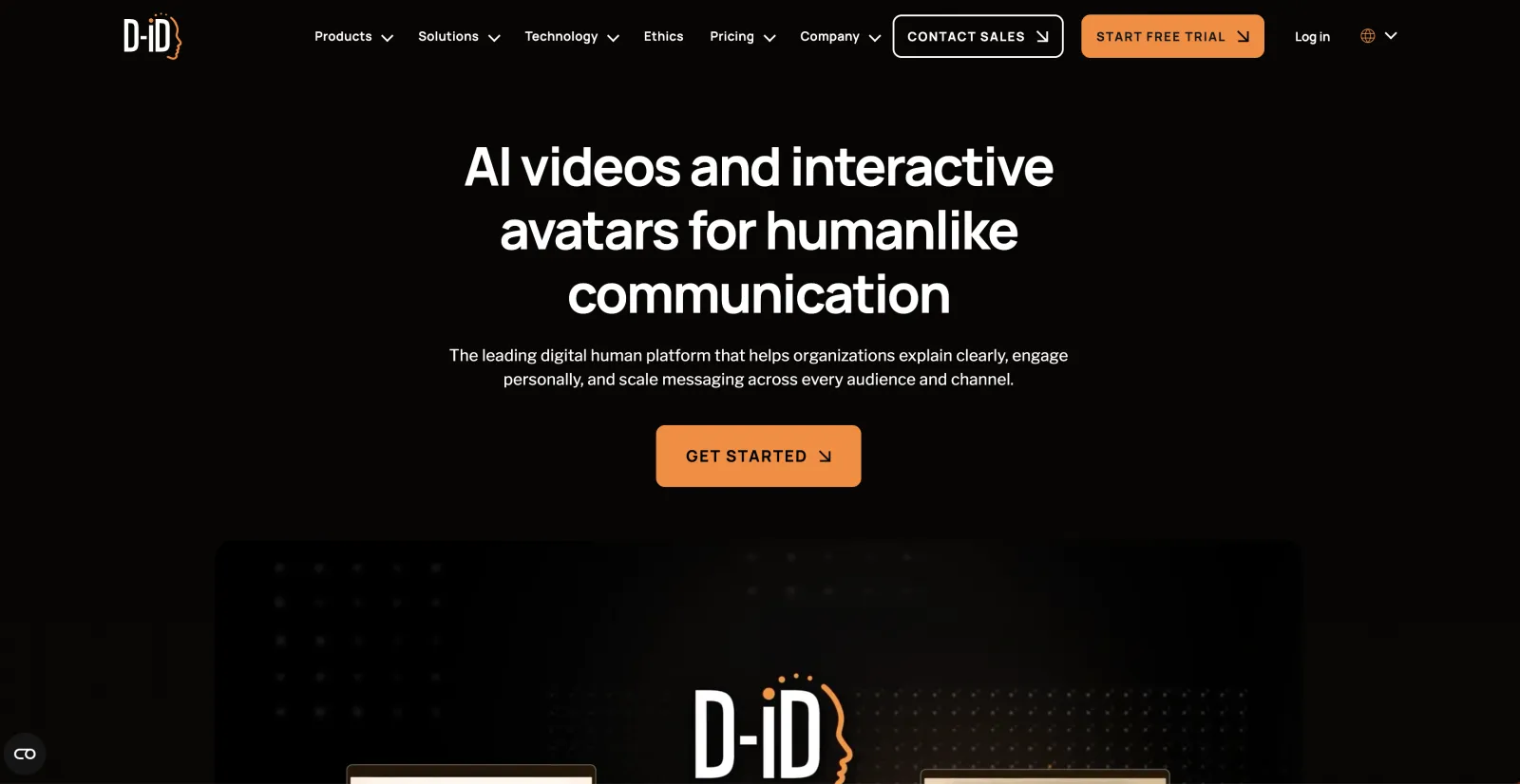 D-ID AI avatar generator
