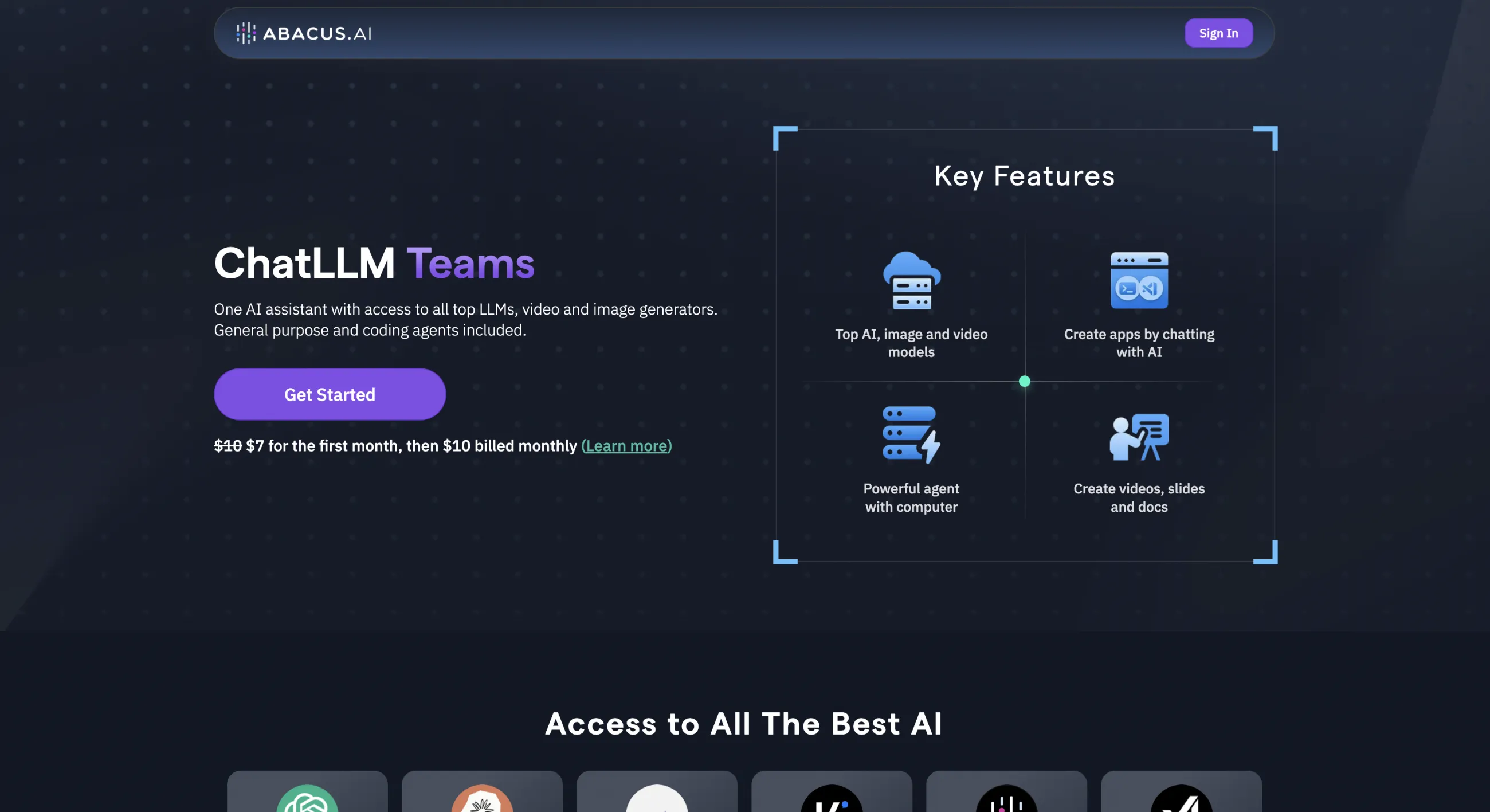 Abacus.AI ChatLLM workspace