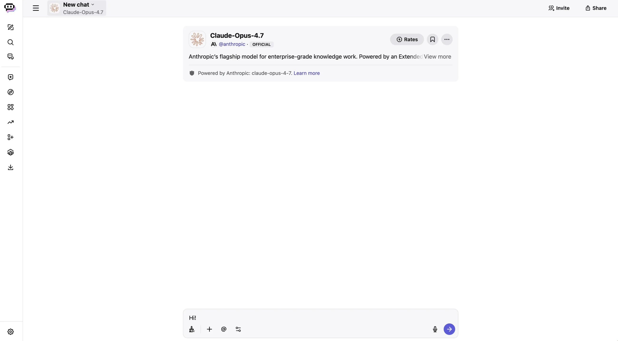 A Poe chat with Claude Opus