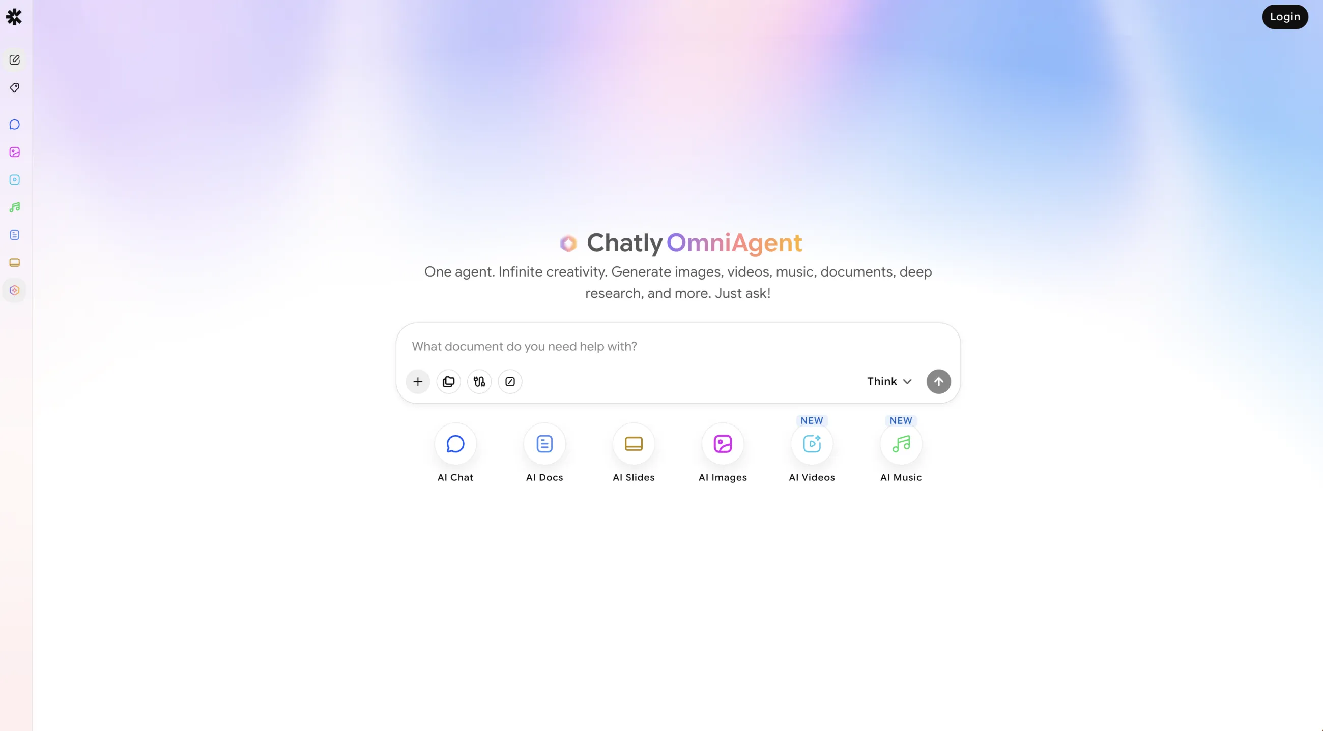 Chatly homepage