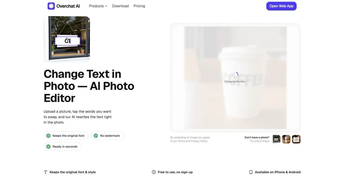 The editor processing the text change with a loading indicator