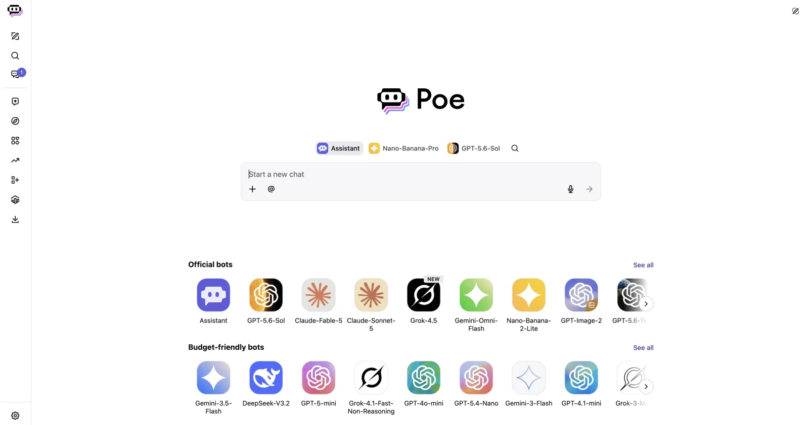 Poe multi-model app