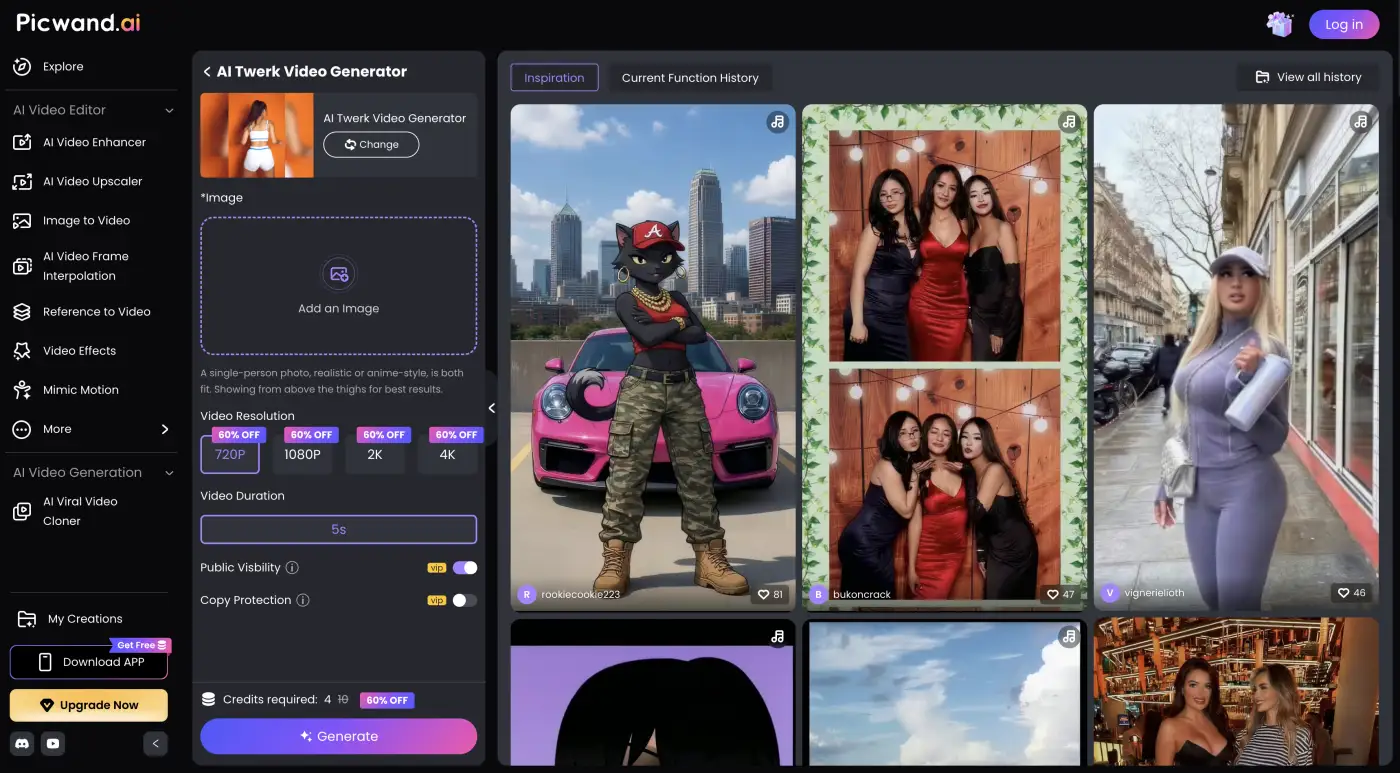 PicWand AI Twerk Video Generator
