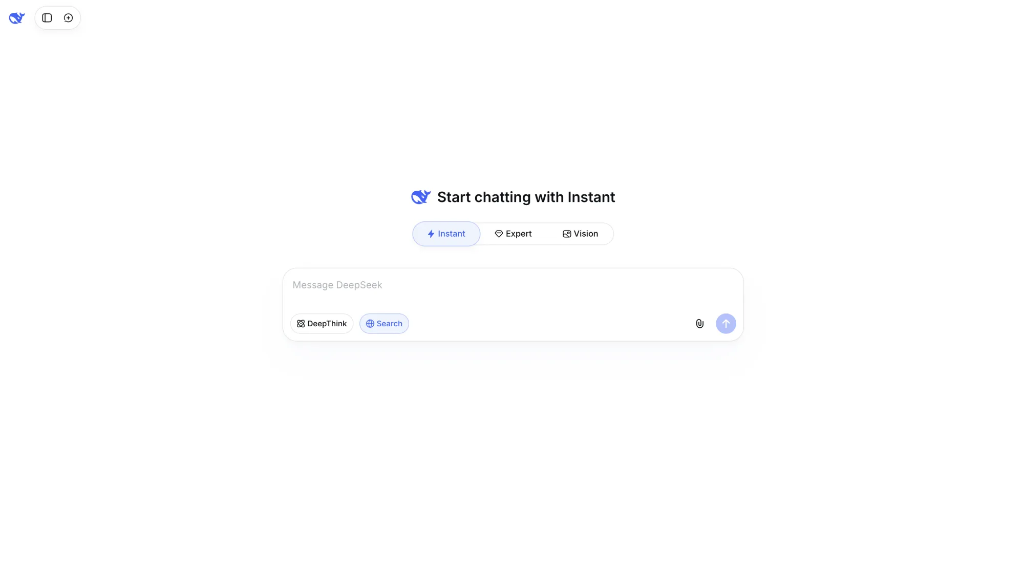 DeepSeek chat interface