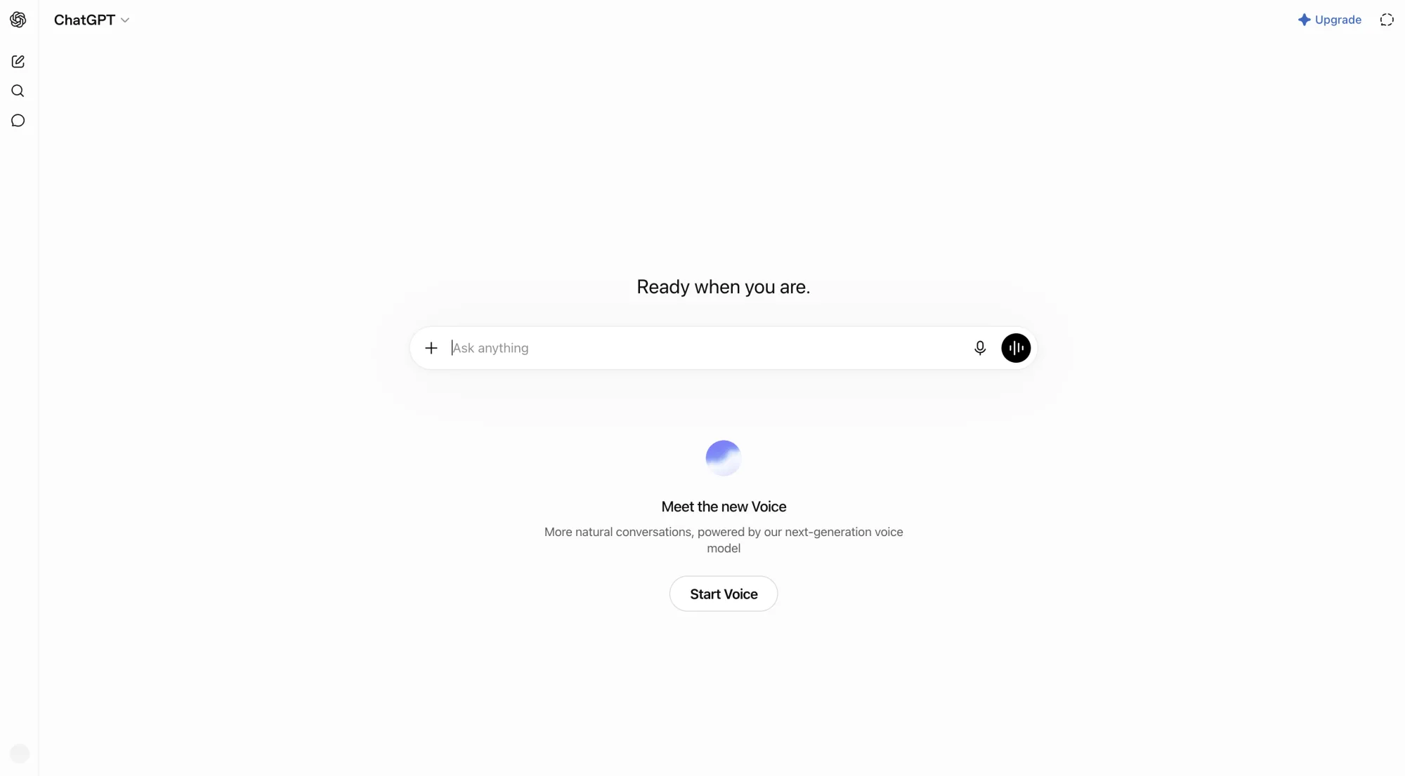 ChatGPT web interface