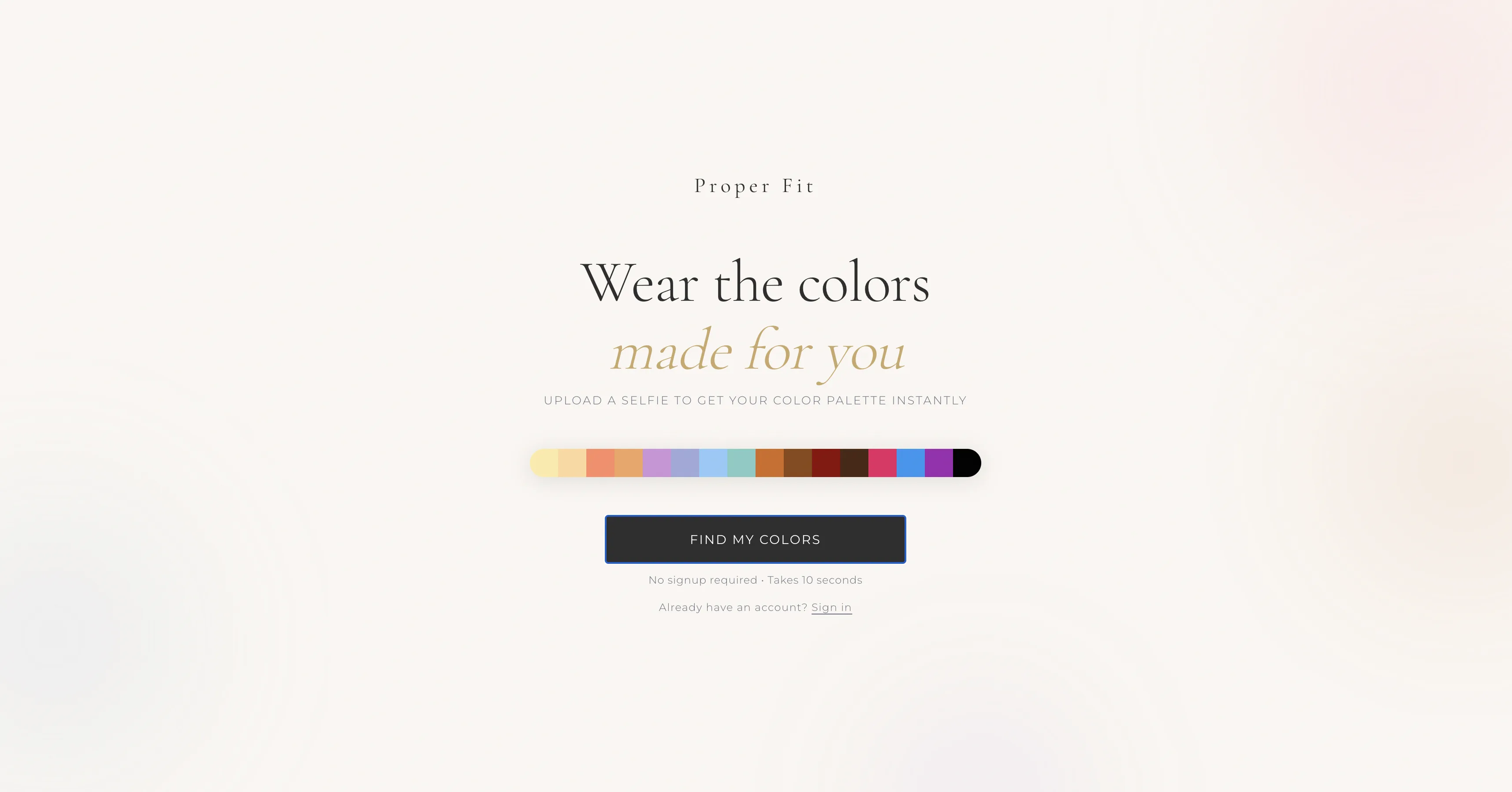 Proper Fit website