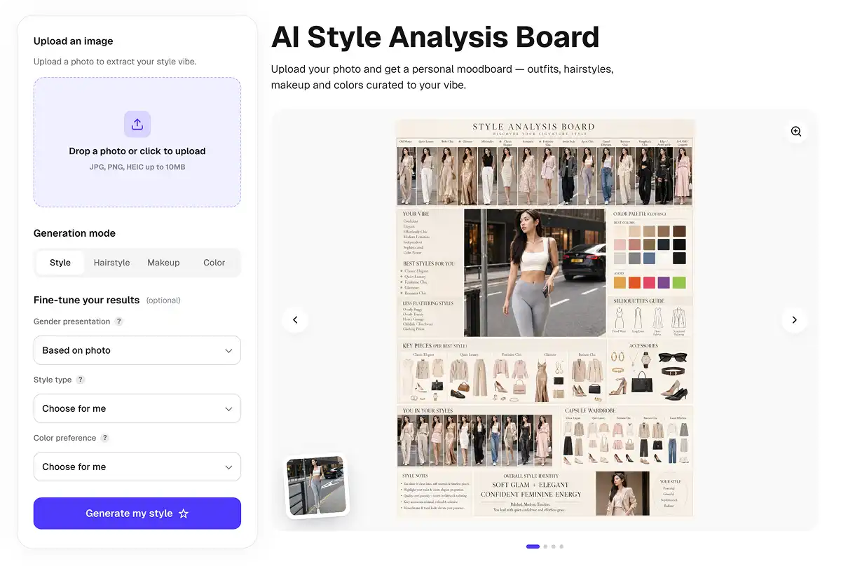 AI Style Analysis preview