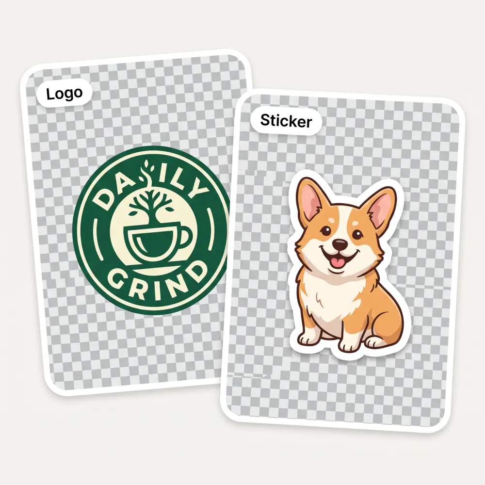 Logos, stickers, products and signatures