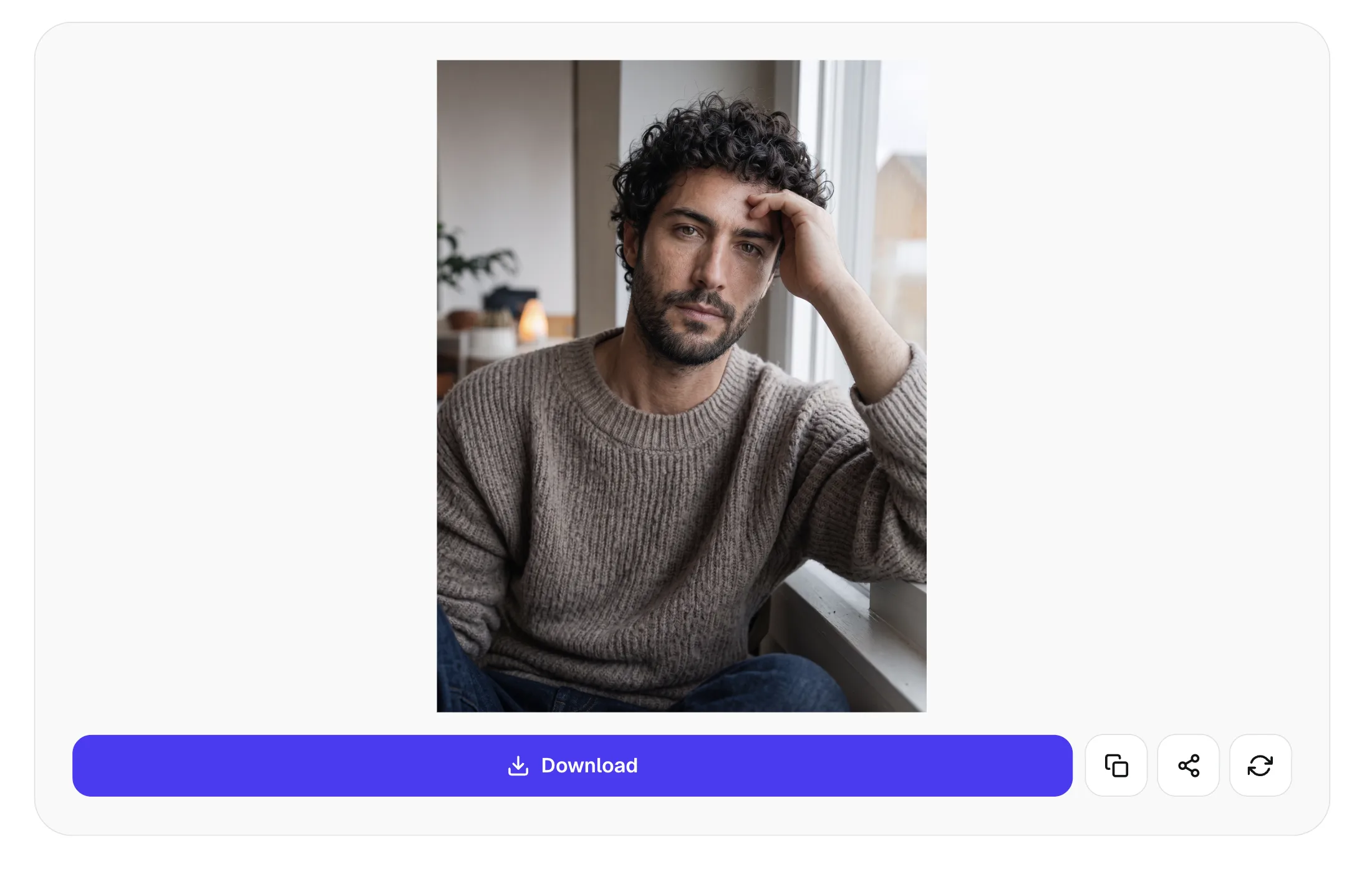 A completed high-resolution result in Overchat AI HD Photo Converter