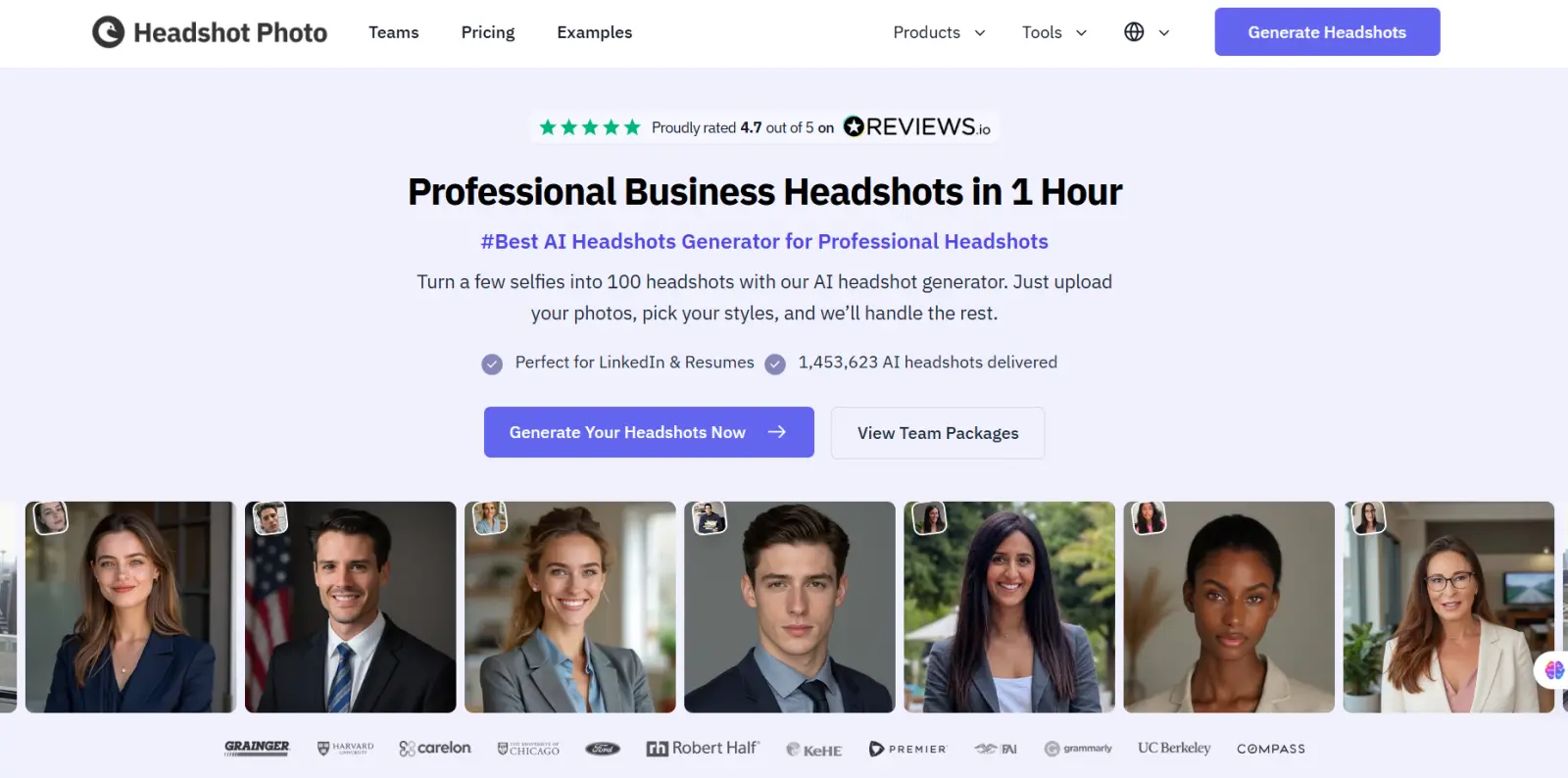 HeadshotPhoto AI headshot generator
