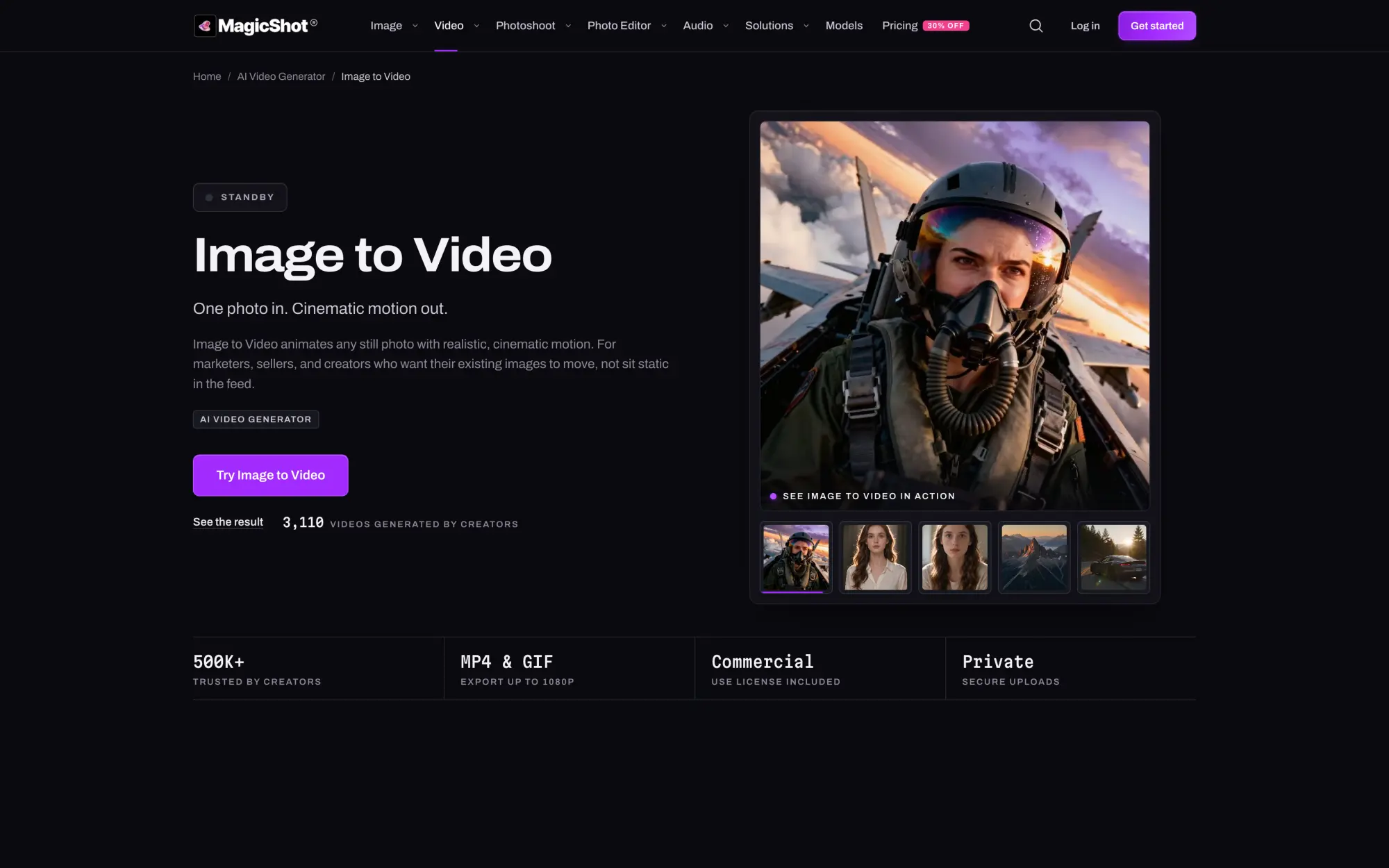 MagicShot image to video AI tool