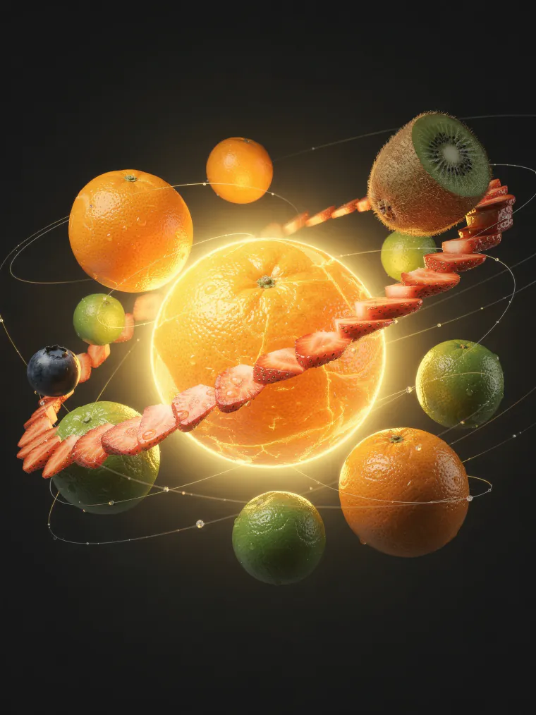 Solar system of fruit