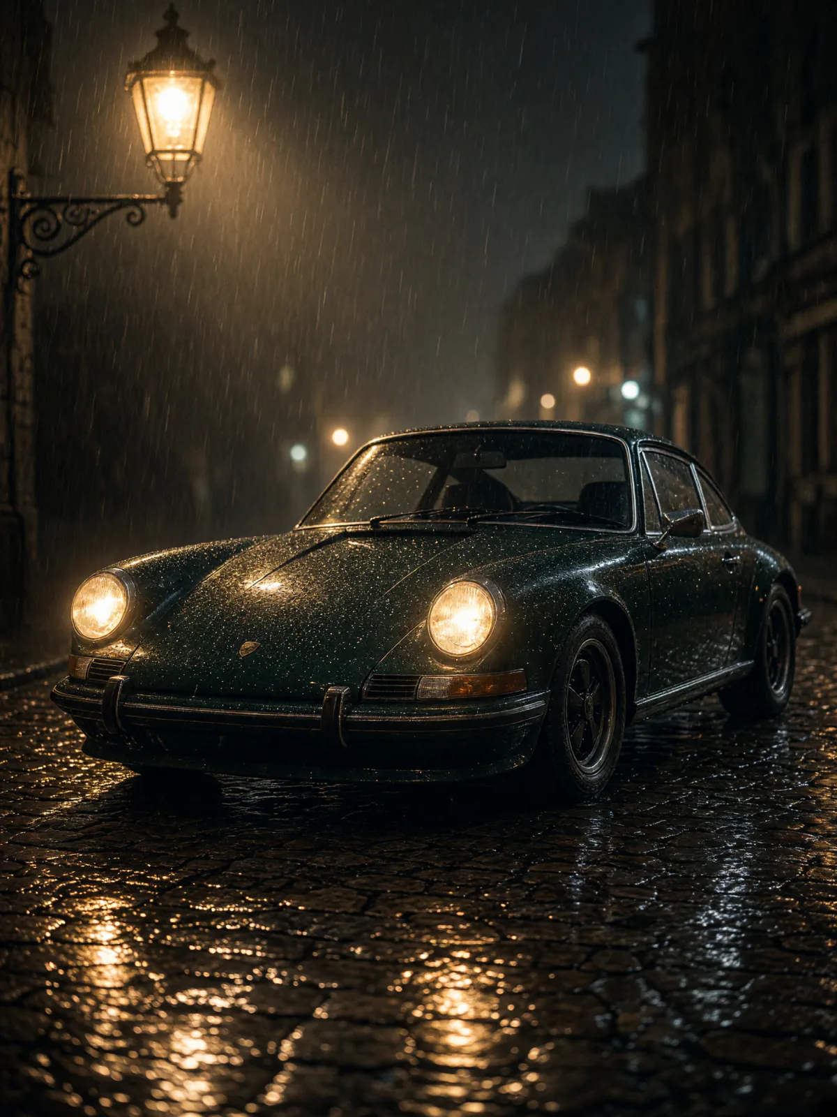 Result of the Classic Porsche 911 in the rain prompt, made with Grok Imagine 2