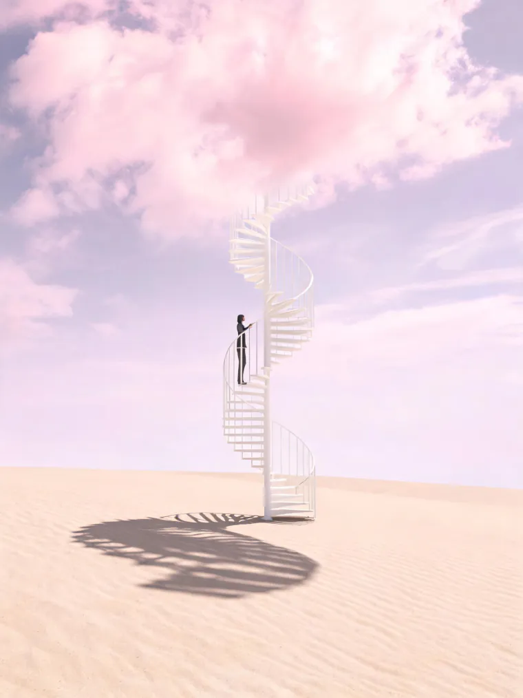 Staircase into the clouds
