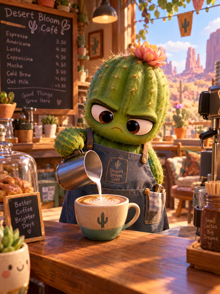 Cactus barista