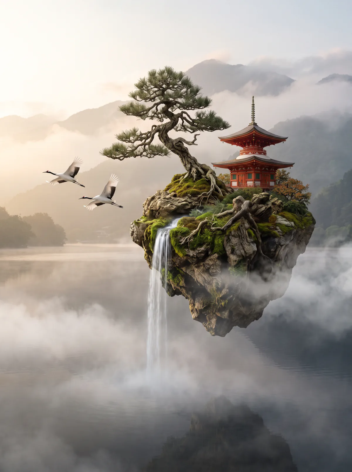 Result of the Floating bonsai island prompt, made with Nano Banana 2
