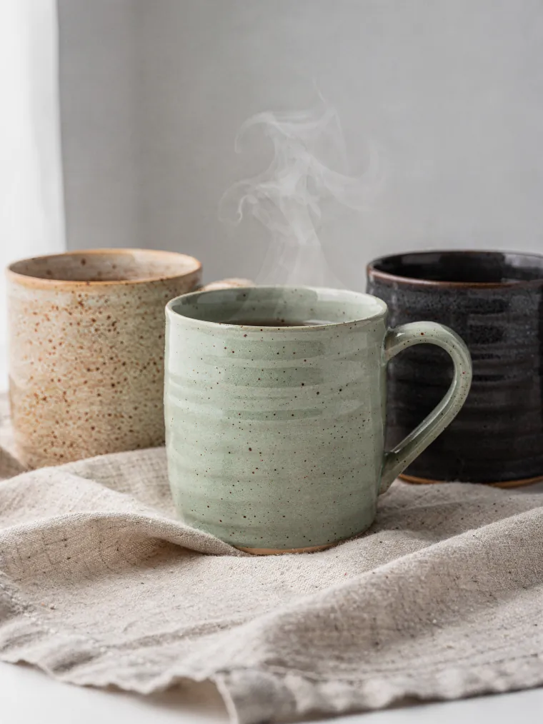 Handmade ceramic mugs