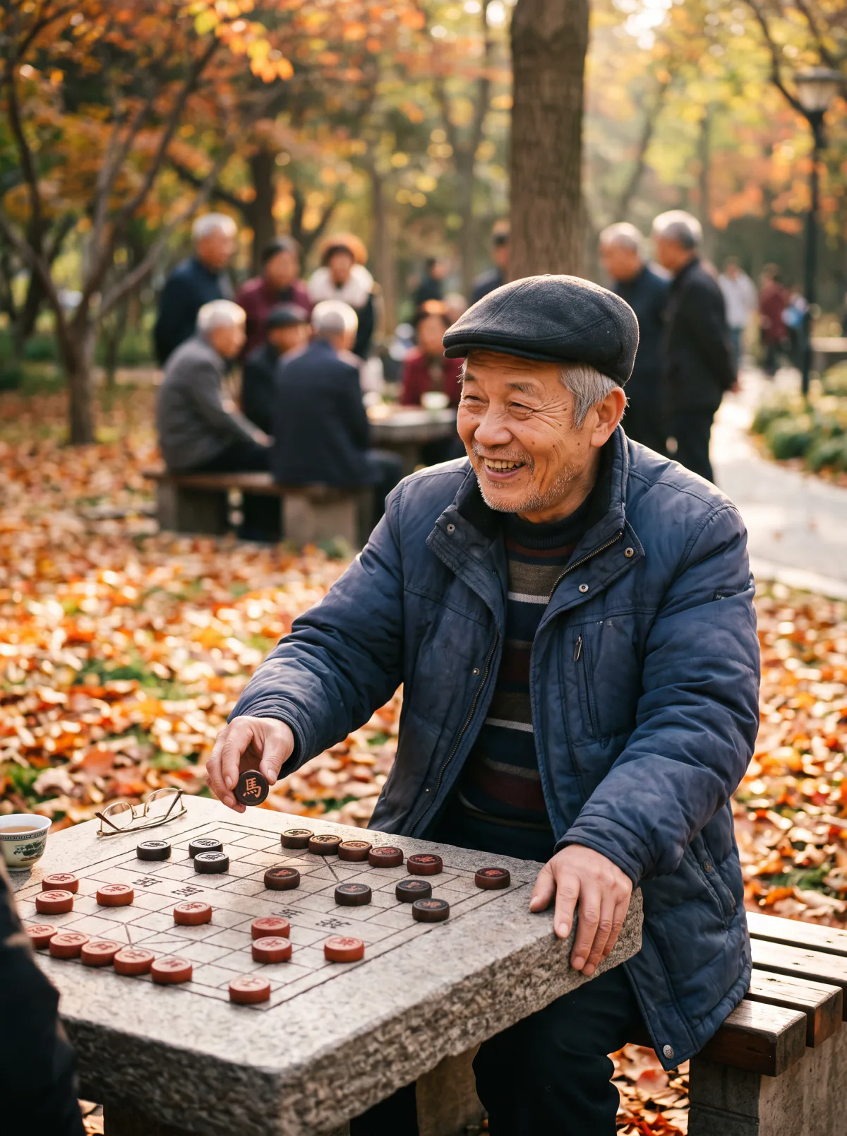 Result of the Chess player in the park prompt, made with Nano Banana 2