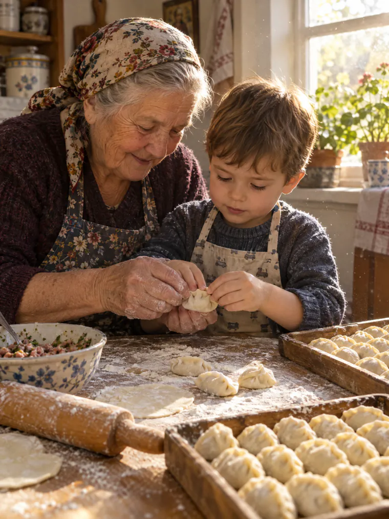 Dumplings with grandma