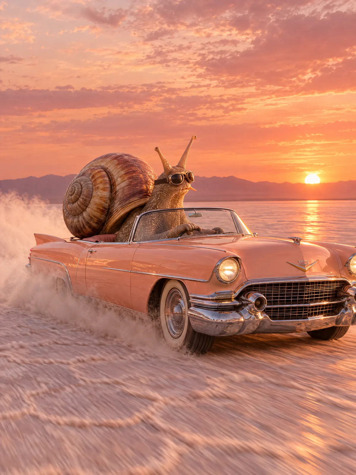Result of the Snail versus convertible prompt, made with GPT Image 2.5