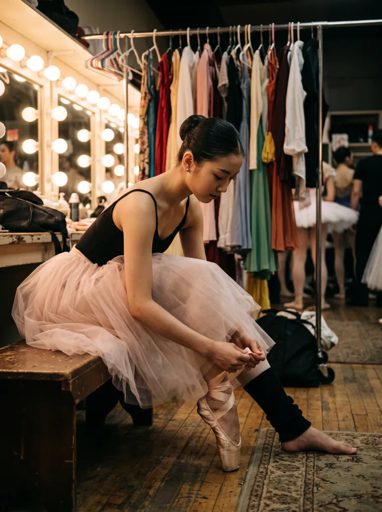 Ballerina backstage
