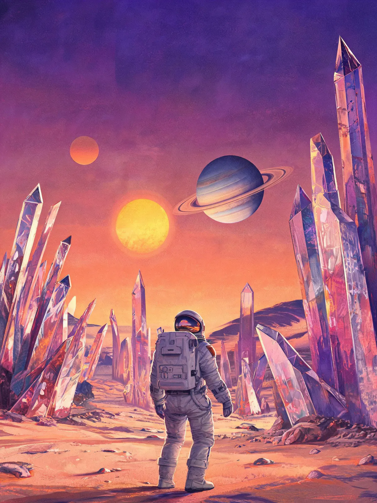 Result of the Astronaut under two suns prompt, made with Seedream 5