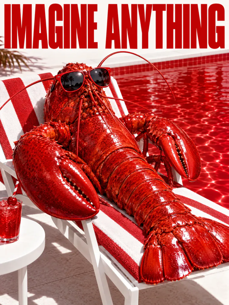 Lobster by the pool