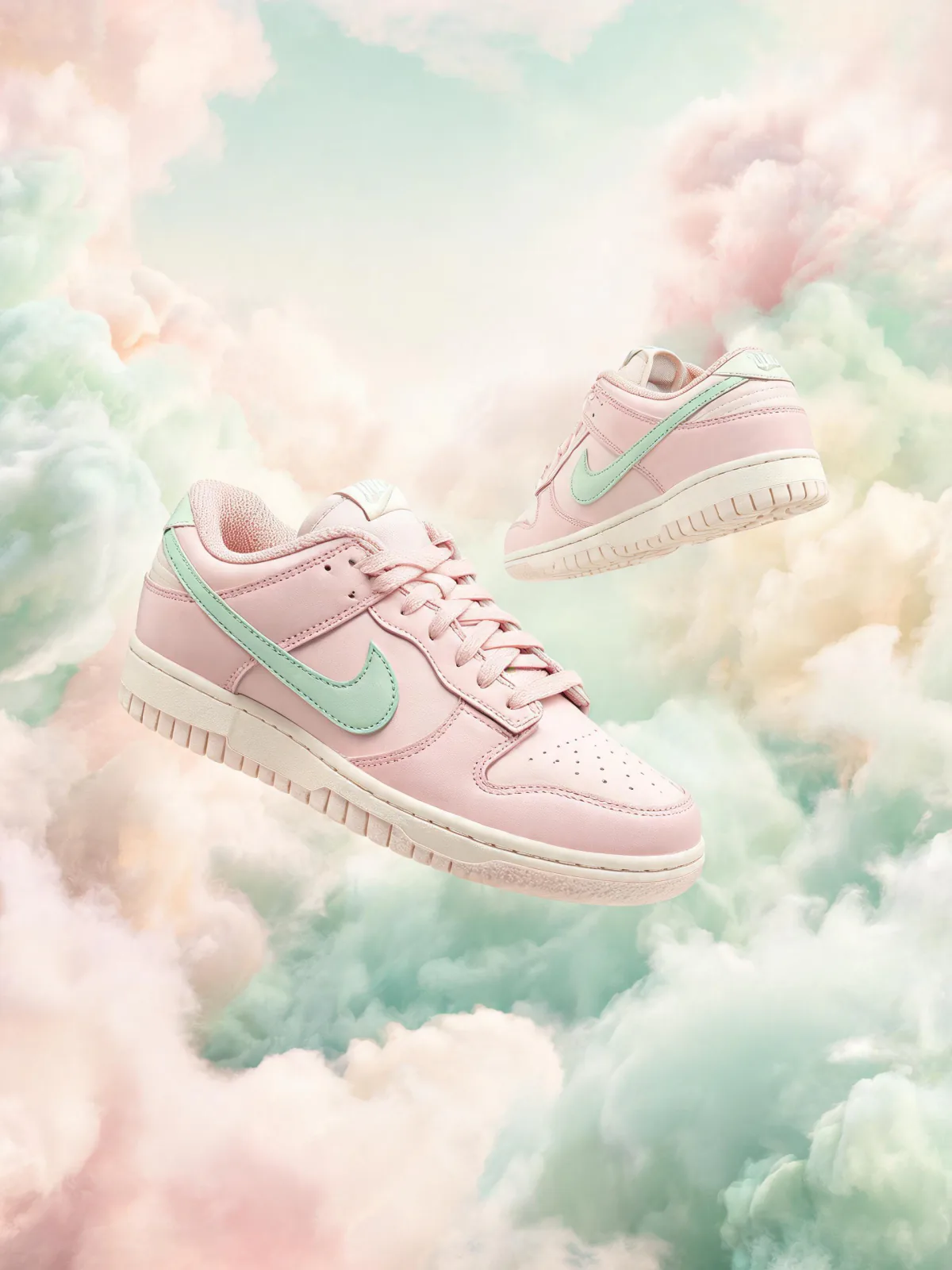 Result of the Nike Dunks in pastel clouds prompt, made with Seedream 5