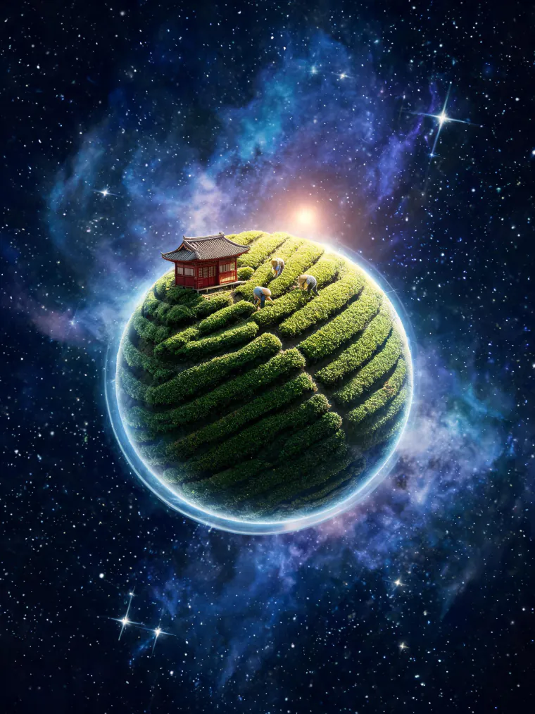 Tiny planet world