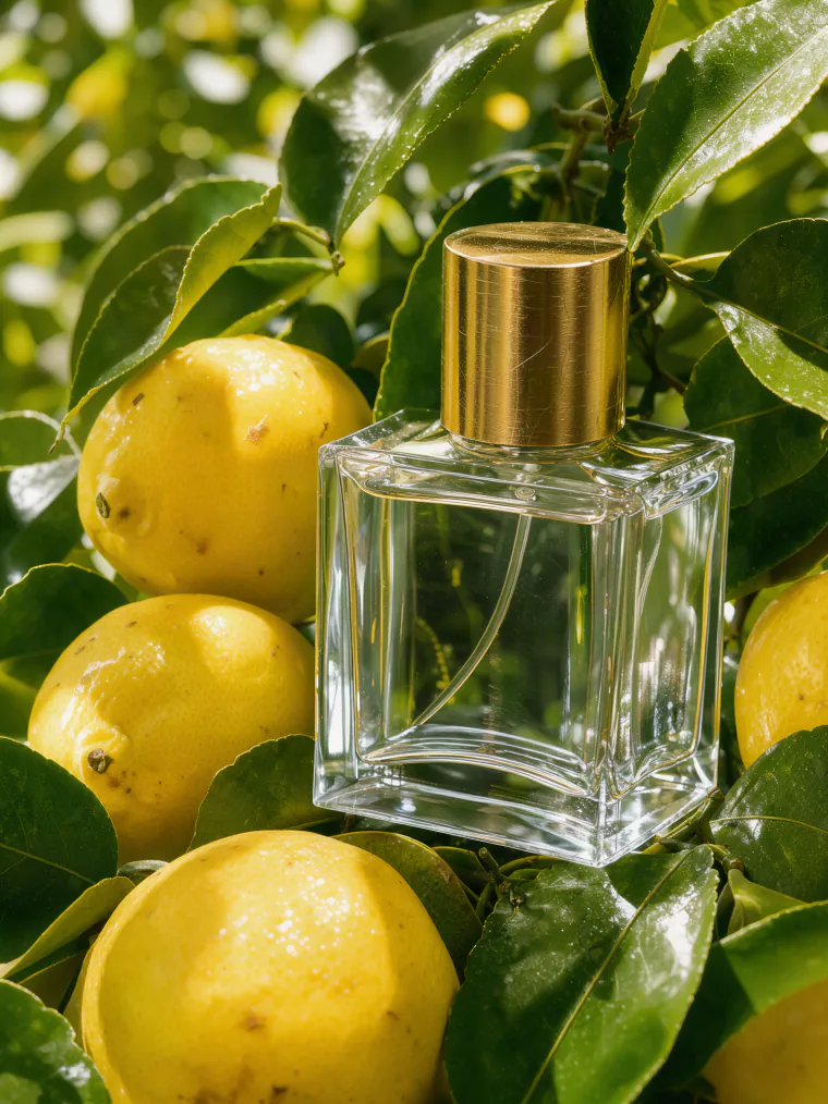Perfume on a lemon branch