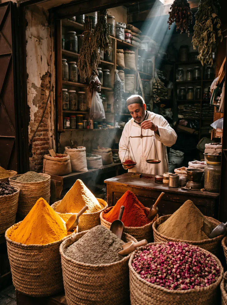 Spice shop in Marrakech