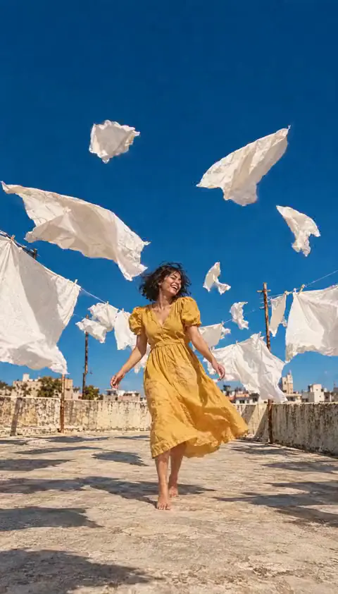 Sheets flying off the line