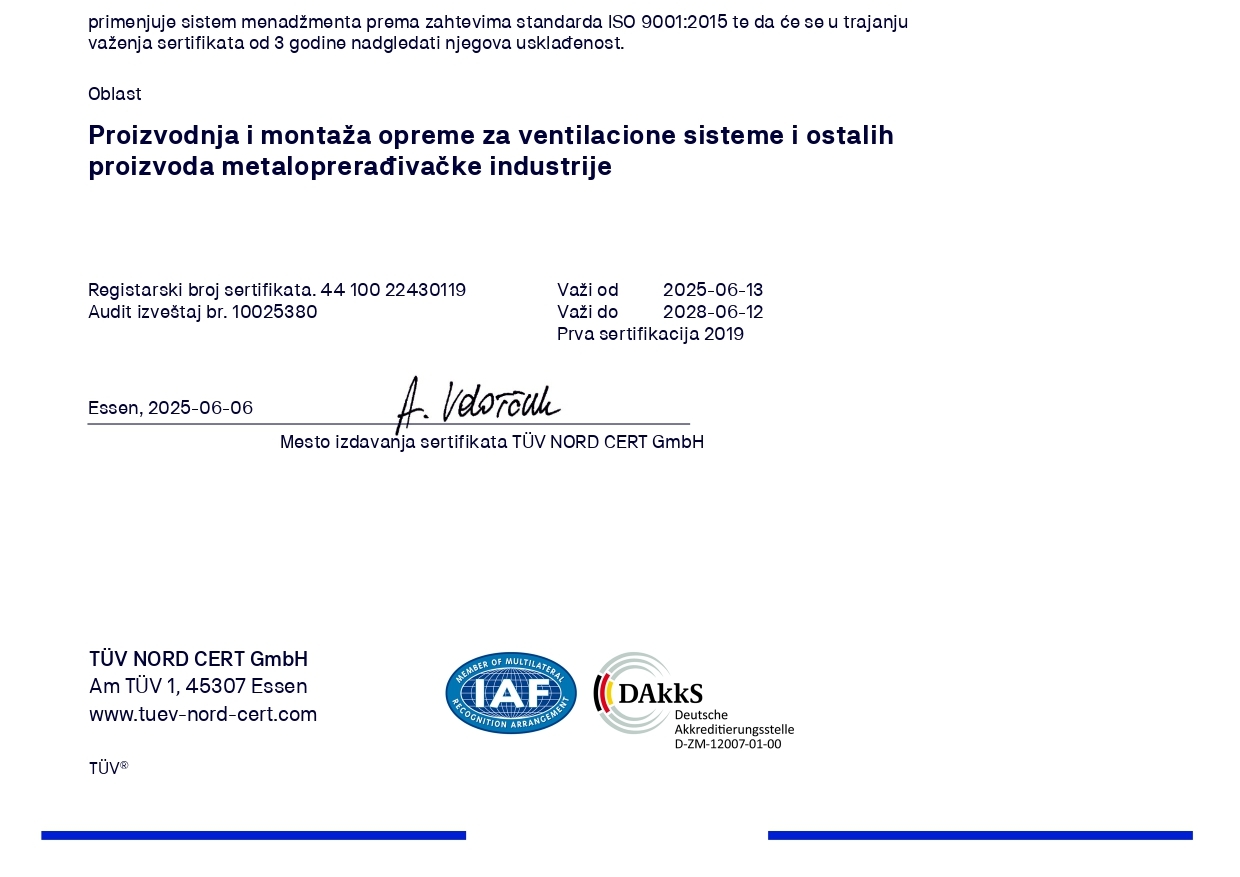 DTM Consult - sertifikat na engleskom