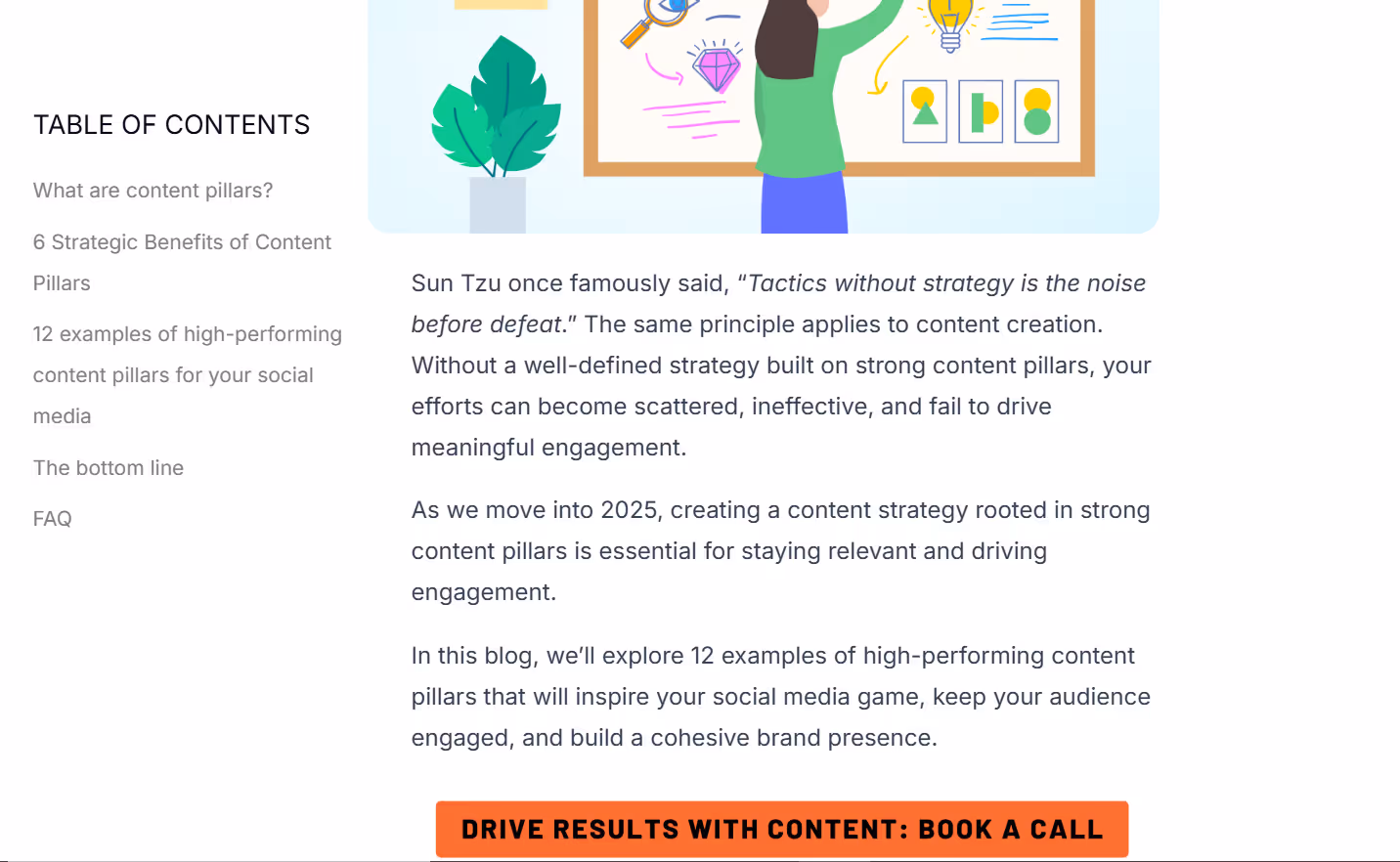 SaaS content marketing pillar - B2B Content Writing