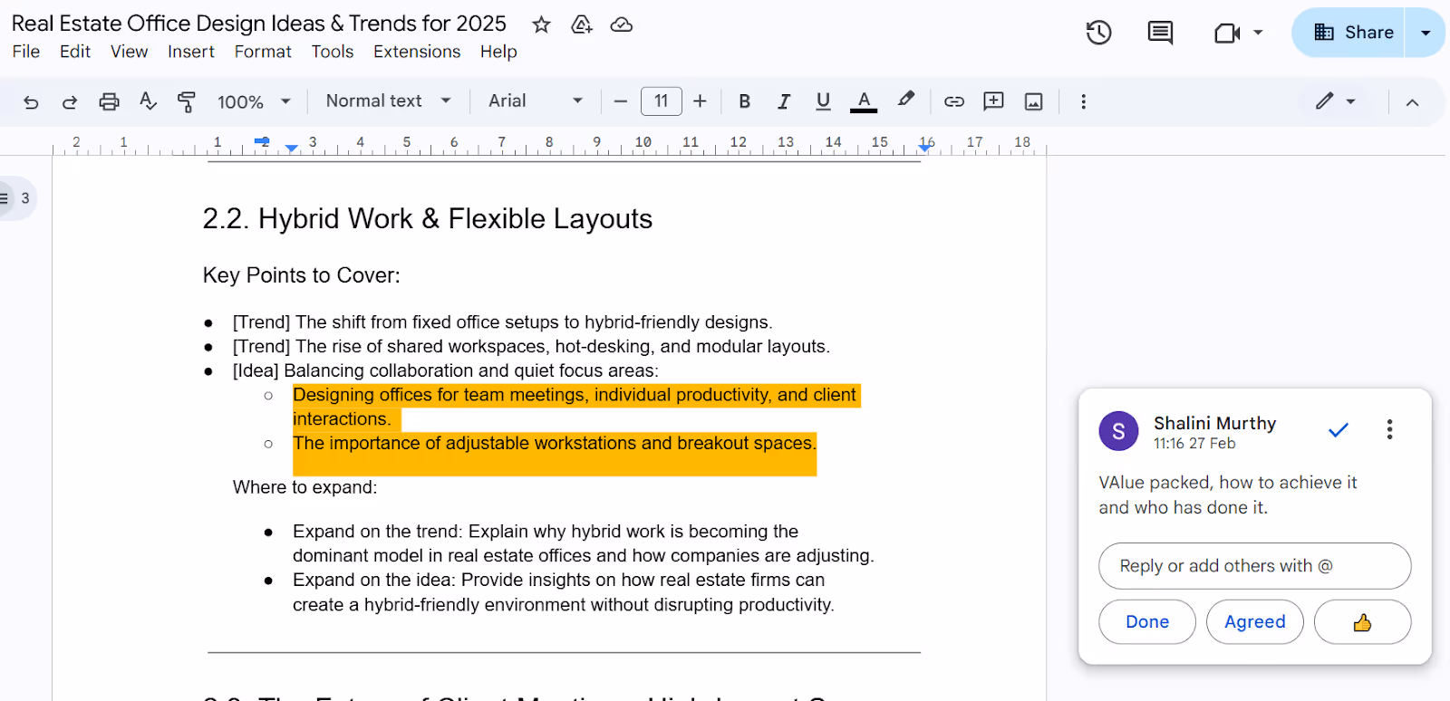 b2b content outline
