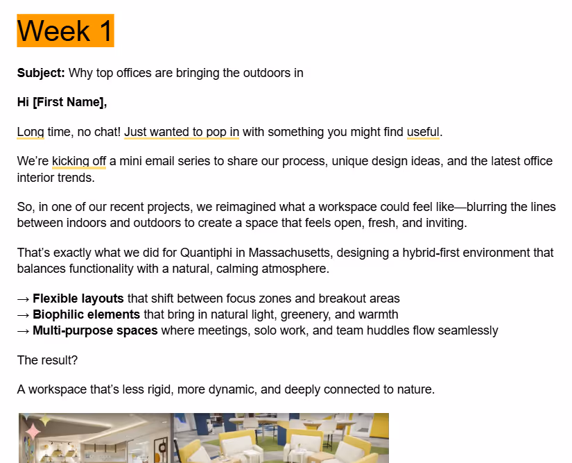 email sequences in b2b