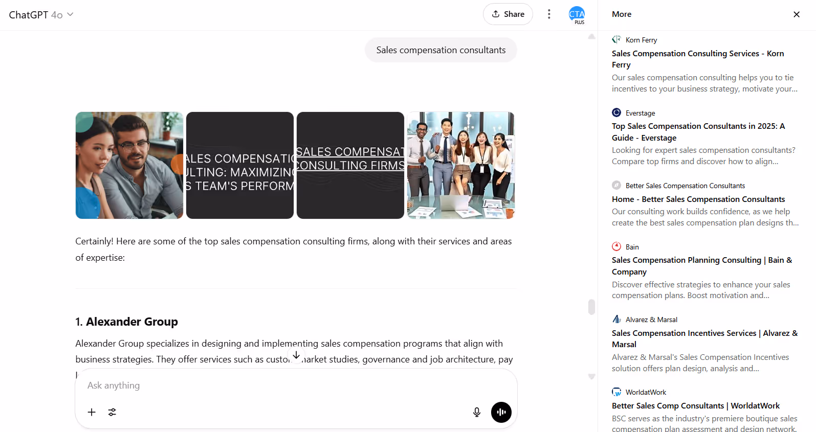 blog ranking in AI chatbots
