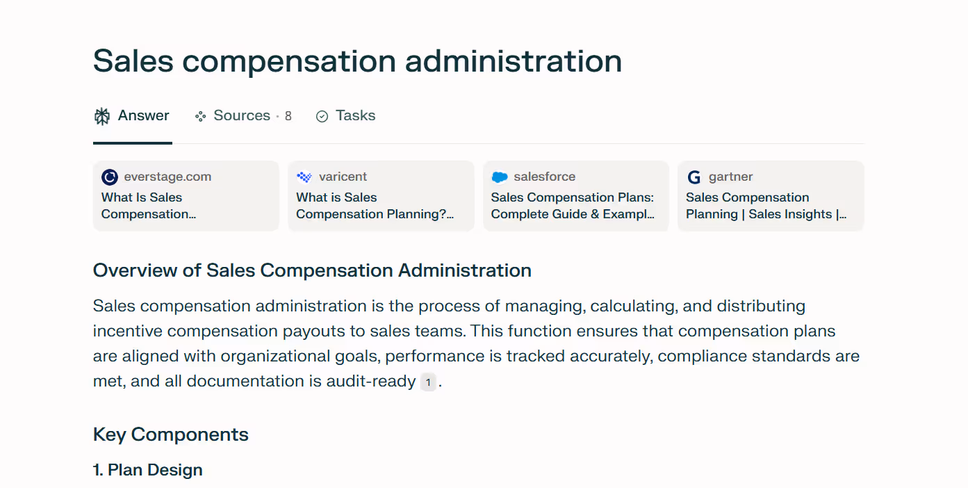Revv Growth helps Everstage blogs to feature in Perplexity answers for multiple keywords