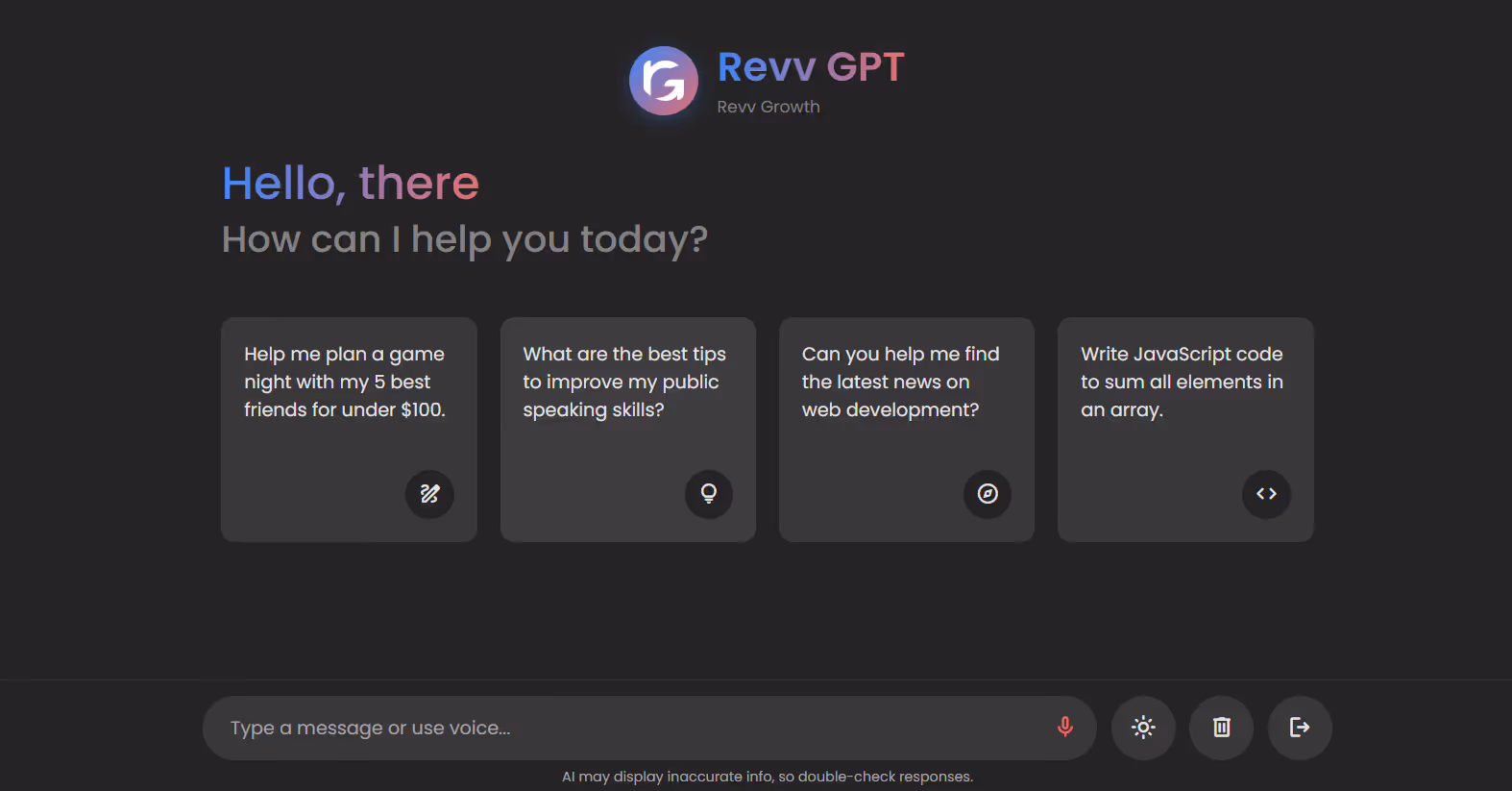RevvGPT: Revv Growth's custom AI assistant 