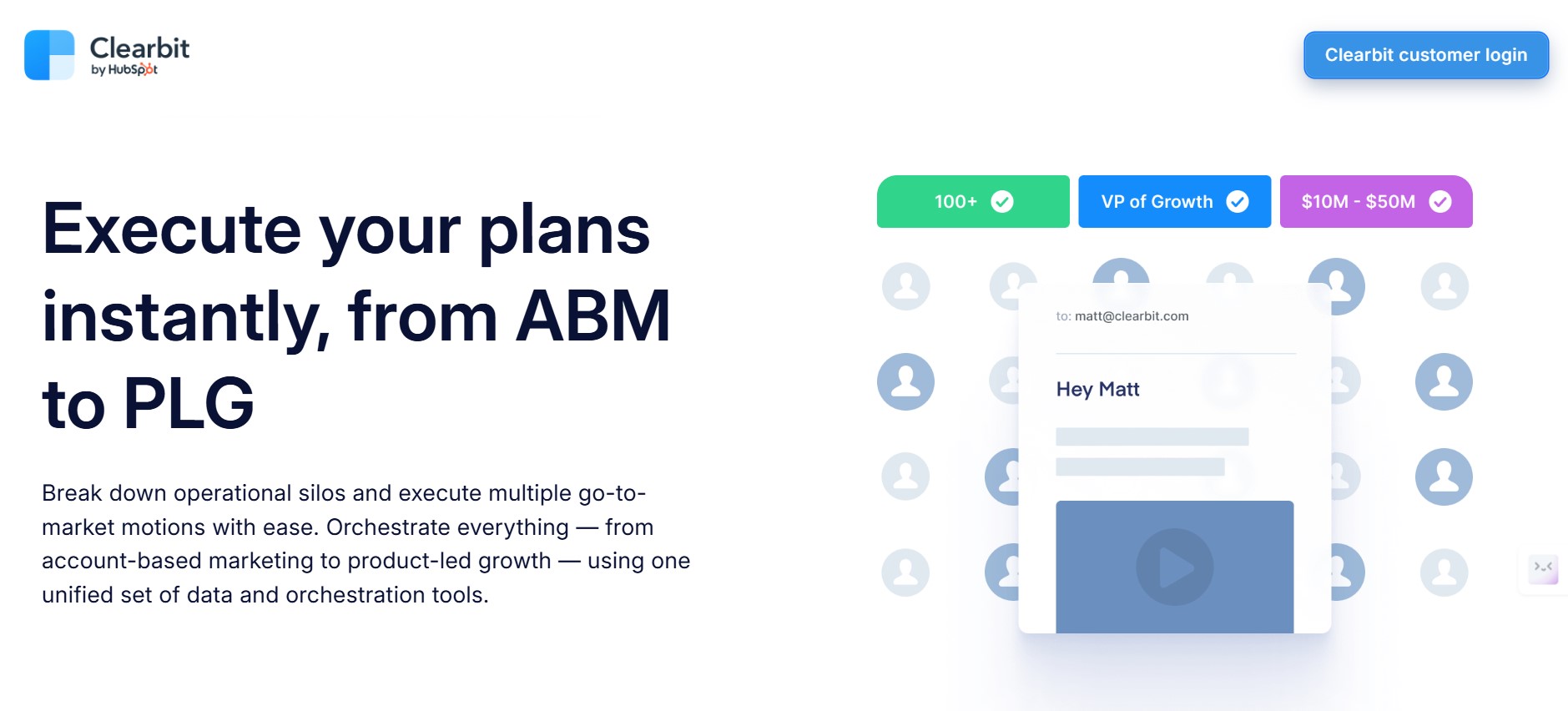clearbit - ABM tool for SaaS