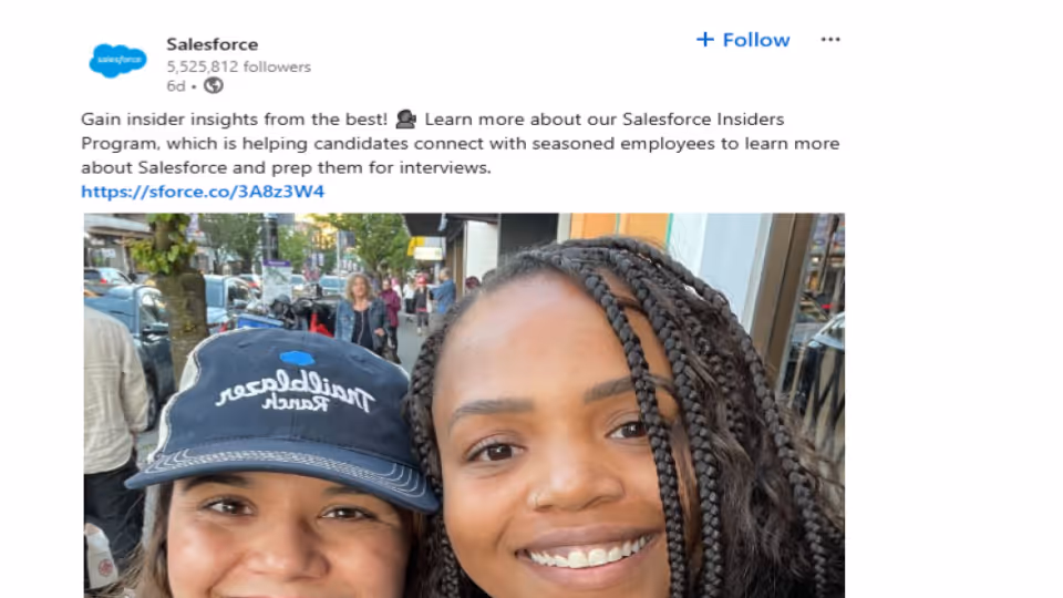 salesforce - examples of content pillars