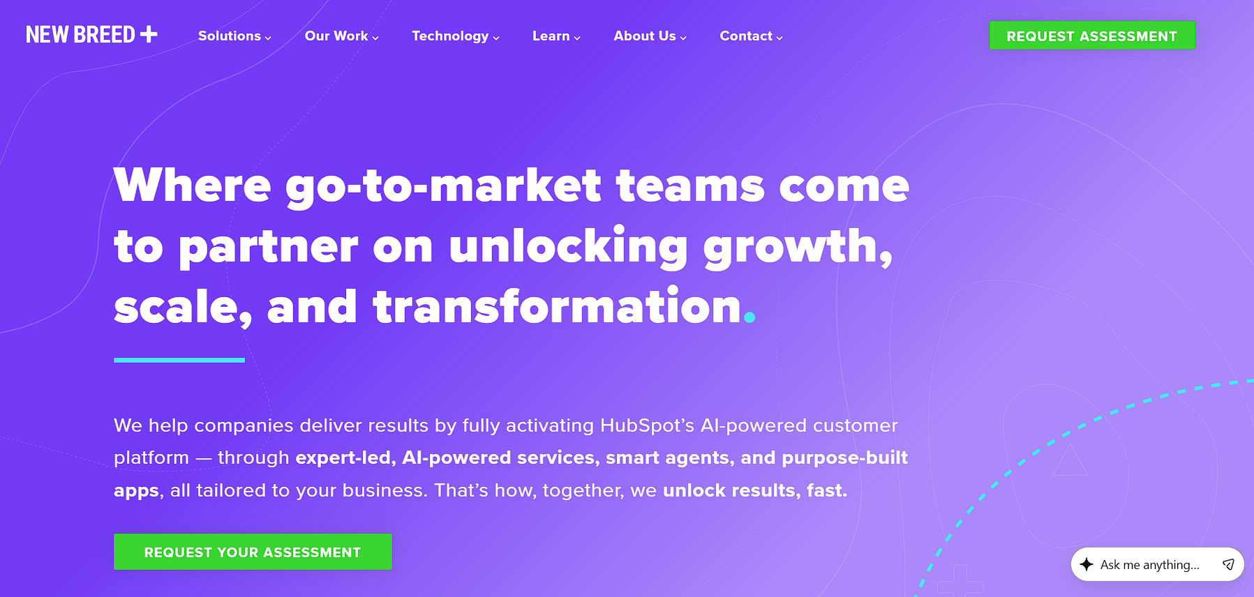 New Breed homepage, a B2B revenue operations agency