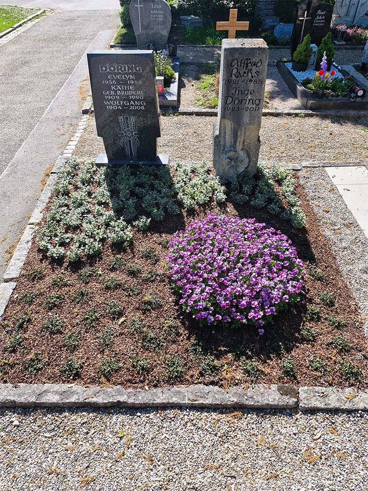 Gestaltung eines Grabes