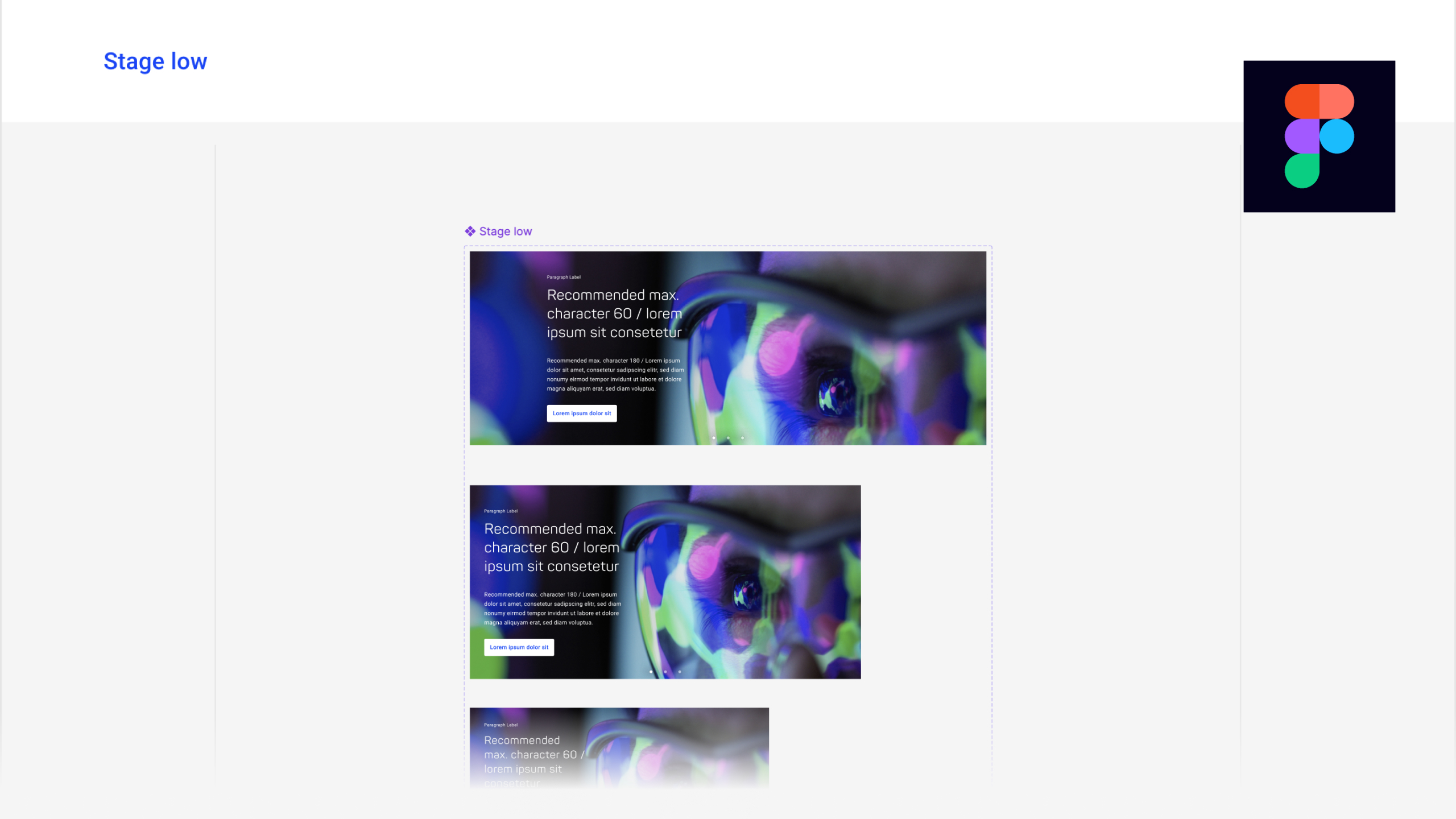 Paul Hartmann design system – stage low component