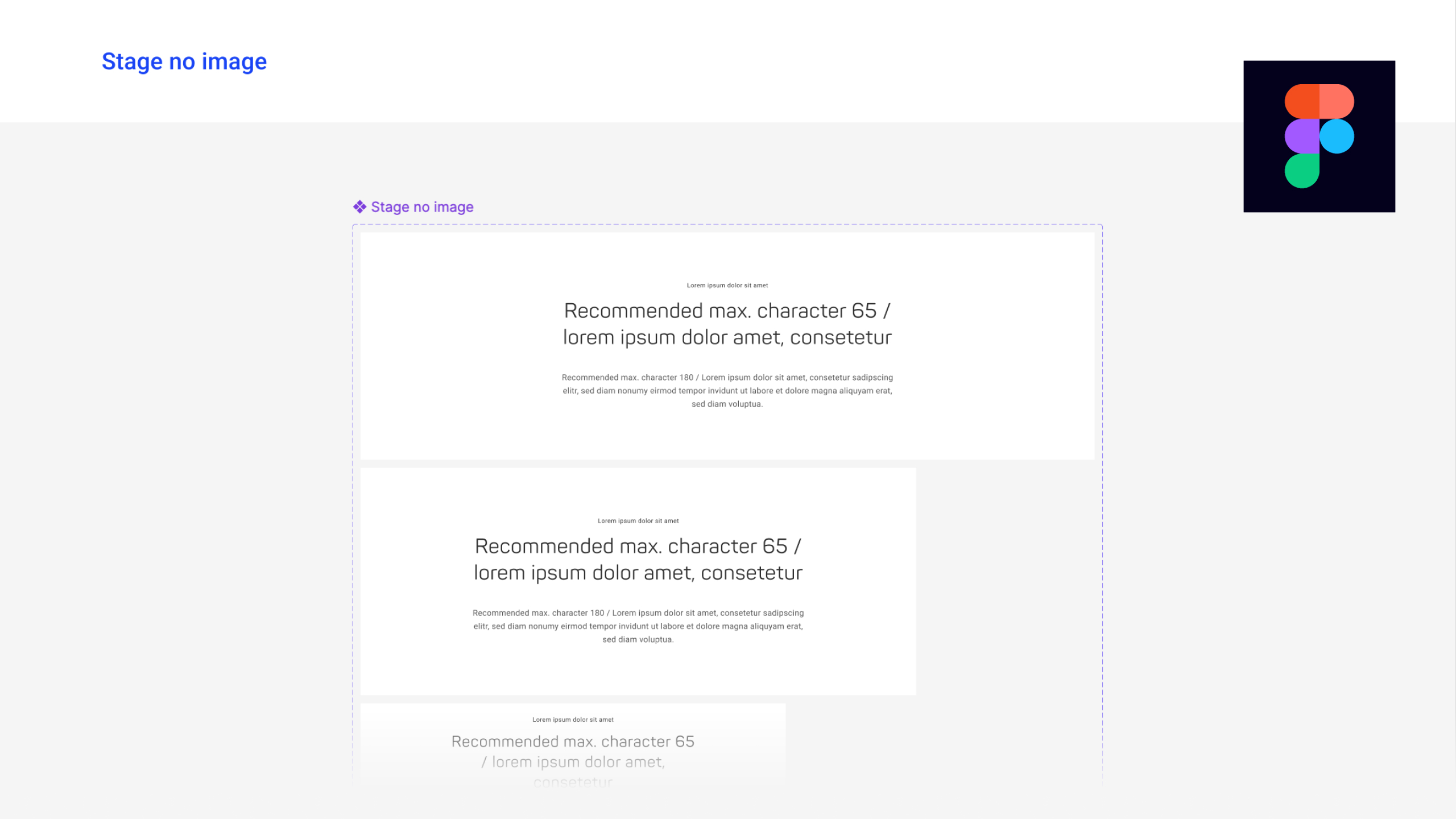Paul Hartmann design system – stage no image component