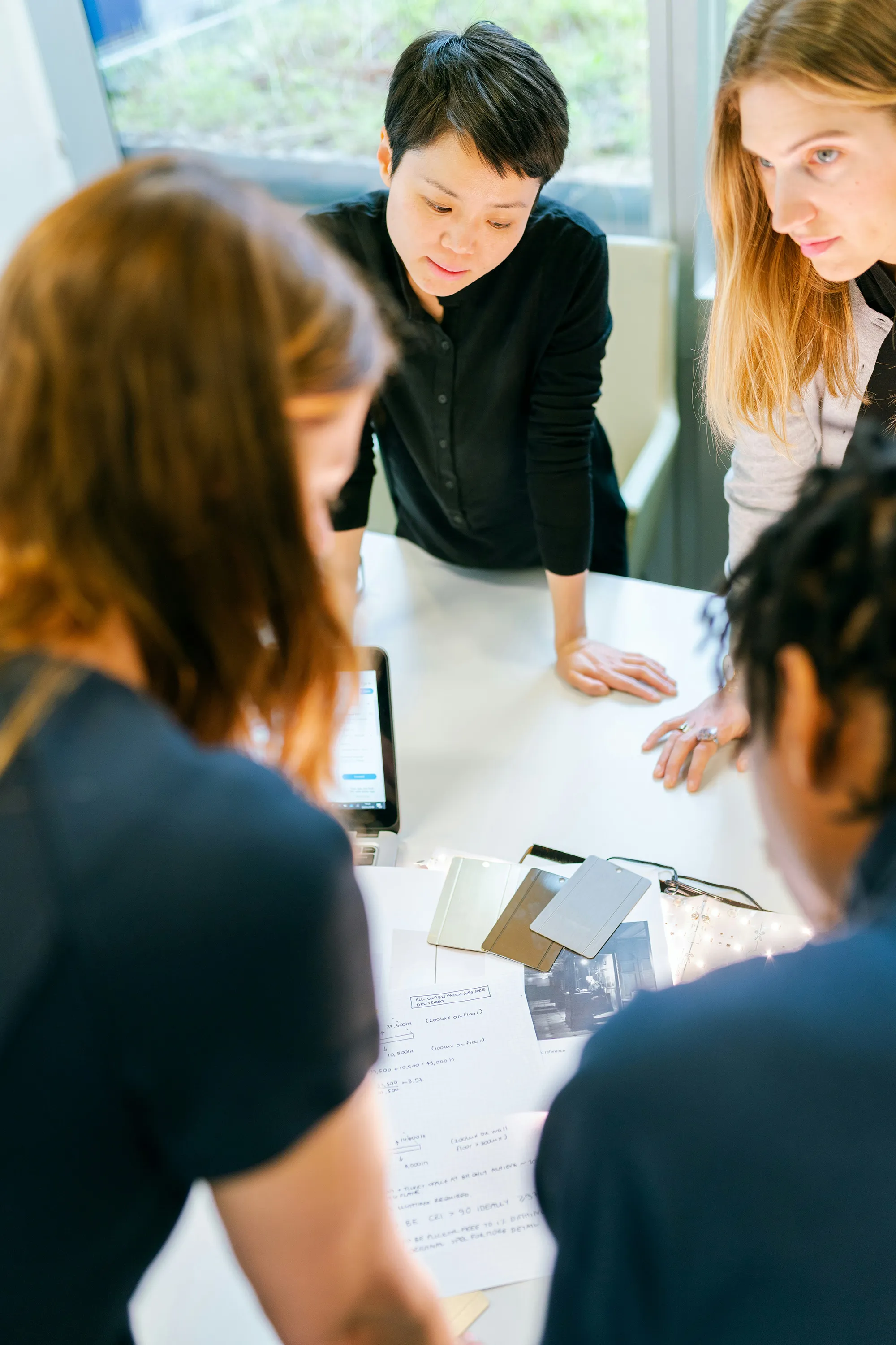 Team arbeitet an Definition der Unternehmenskultur