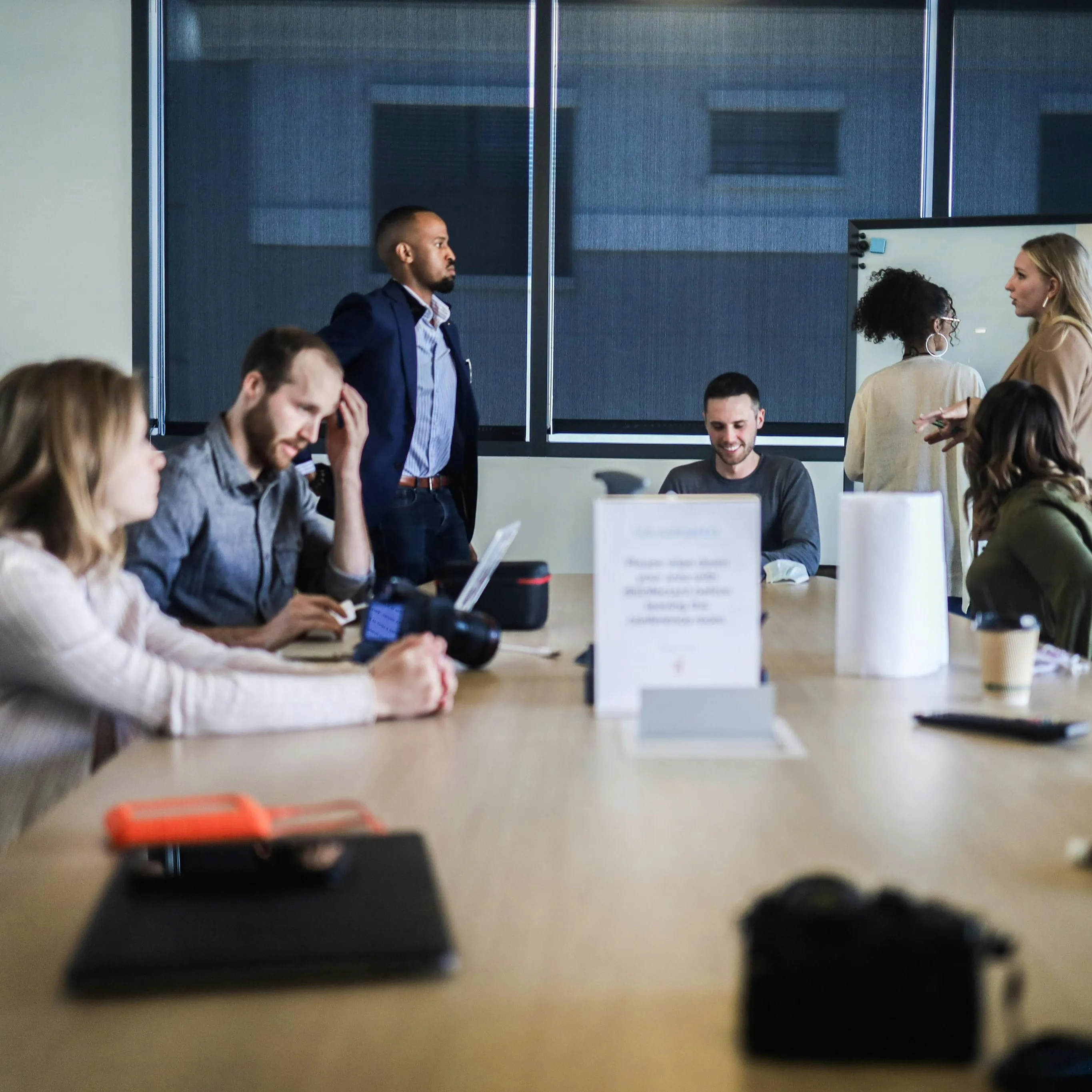 Organisationsentwicklung mit Team in moderiertem Workshop